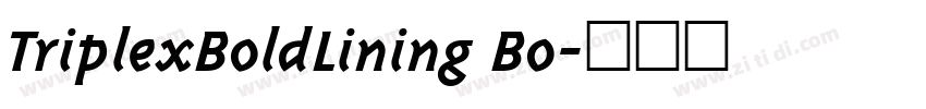 TriplexBoldLining Bo字体转换